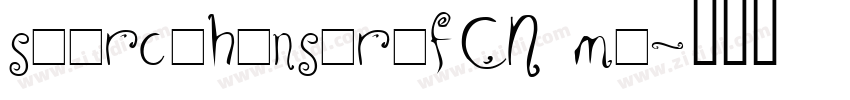 sourcehanserifCN me字体转换